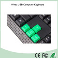 Teclado atado con alambre del USB de la disposición francesa de Azerty (KB-1688)